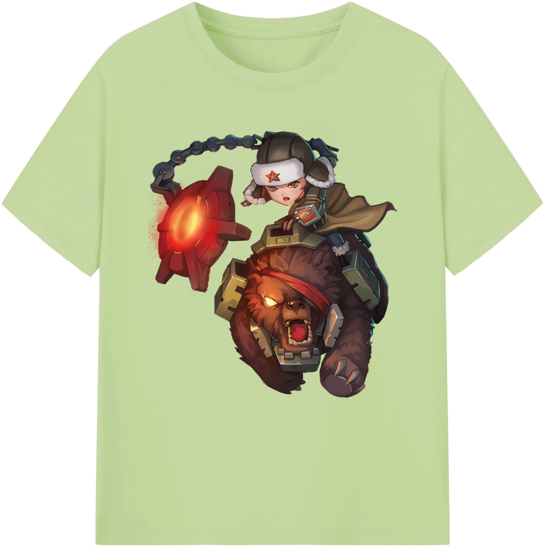 リーグ・オブ・レジェンド League of Legends LOL 綿100％半袖Tシャツ（フロントプリント）